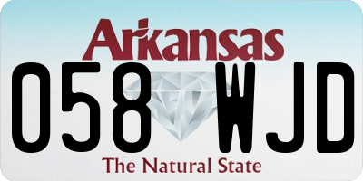 AR license plate 058WJD