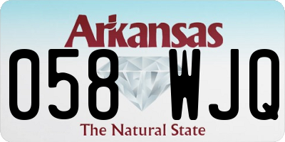 AR license plate 058WJQ