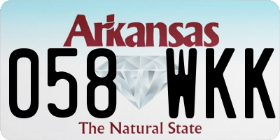 AR license plate 058WKK