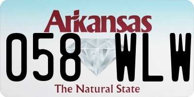 AR license plate 058WLW