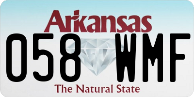 AR license plate 058WMF