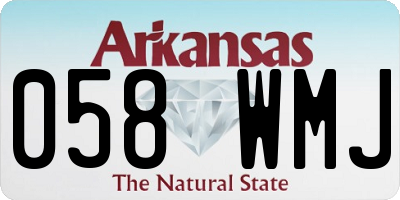 AR license plate 058WMJ
