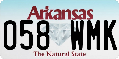 AR license plate 058WMK