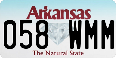 AR license plate 058WMM