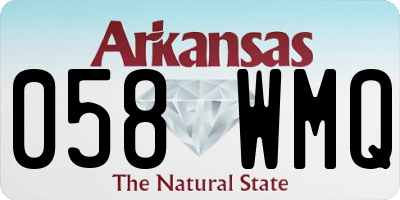 AR license plate 058WMQ
