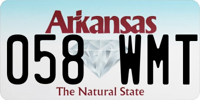AR license plate 058WMT