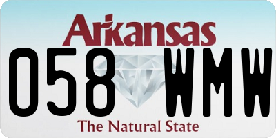 AR license plate 058WMW