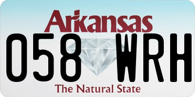 AR license plate 058WRH