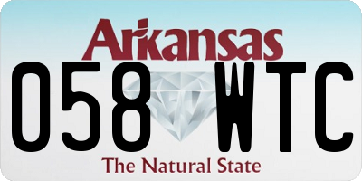 AR license plate 058WTC