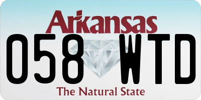 AR license plate 058WTD