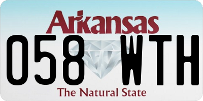 AR license plate 058WTH