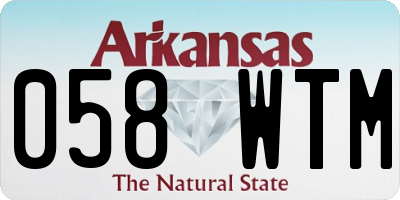 AR license plate 058WTM