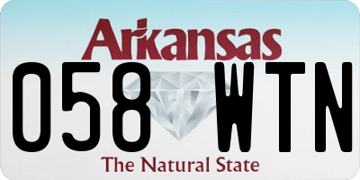 AR license plate 058WTN