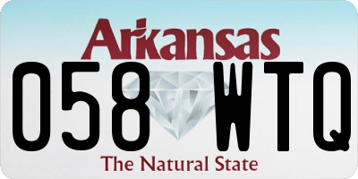 AR license plate 058WTQ