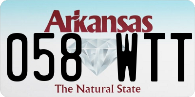 AR license plate 058WTT