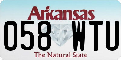 AR license plate 058WTU