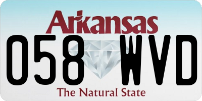 AR license plate 058WVD