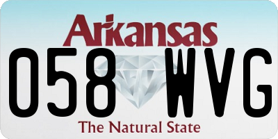 AR license plate 058WVG