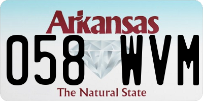 AR license plate 058WVM