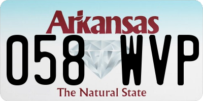 AR license plate 058WVP