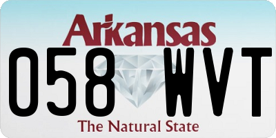AR license plate 058WVT