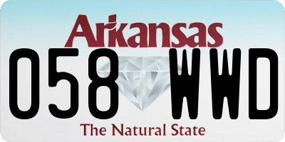 AR license plate 058WWD