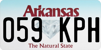 AR license plate 059KPH