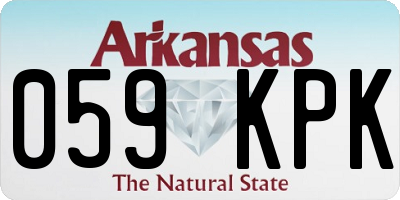 AR license plate 059KPK