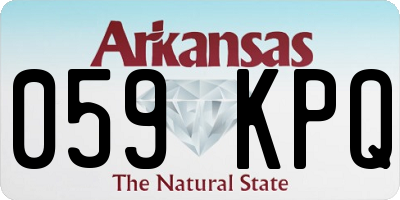 AR license plate 059KPQ