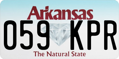 AR license plate 059KPR