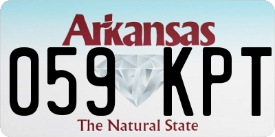 AR license plate 059KPT