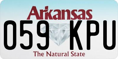 AR license plate 059KPU