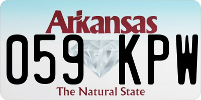 AR license plate 059KPW