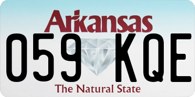 AR license plate 059KQE