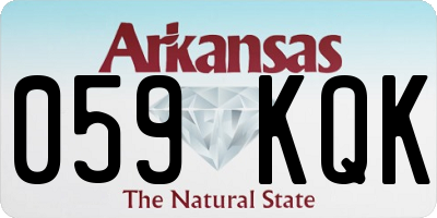 AR license plate 059KQK