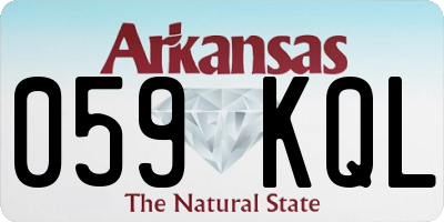 AR license plate 059KQL