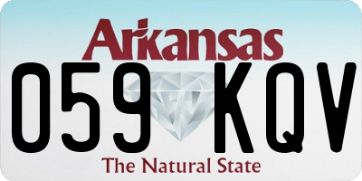AR license plate 059KQV
