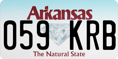 AR license plate 059KRB