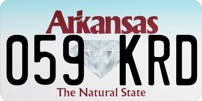 AR license plate 059KRD