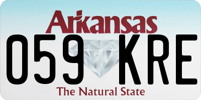 AR license plate 059KRE