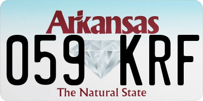 AR license plate 059KRF