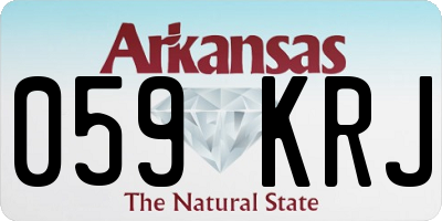 AR license plate 059KRJ