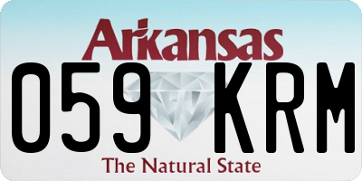 AR license plate 059KRM