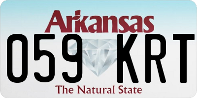 AR license plate 059KRT