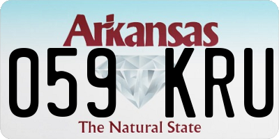 AR license plate 059KRU