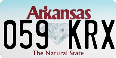 AR license plate 059KRX