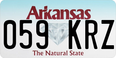 AR license plate 059KRZ
