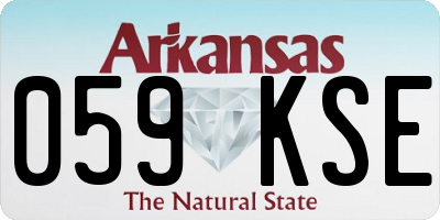 AR license plate 059KSE