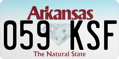 AR license plate 059KSF