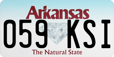AR license plate 059KSI